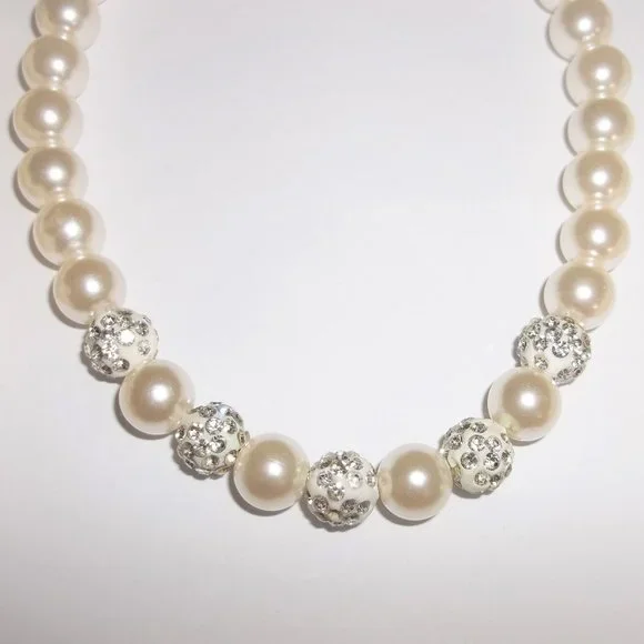 Pre-owned Missing Some Stones, Necklace, Pearl Necklace, Cream Necklace, 7872 - Picture 1 of 6